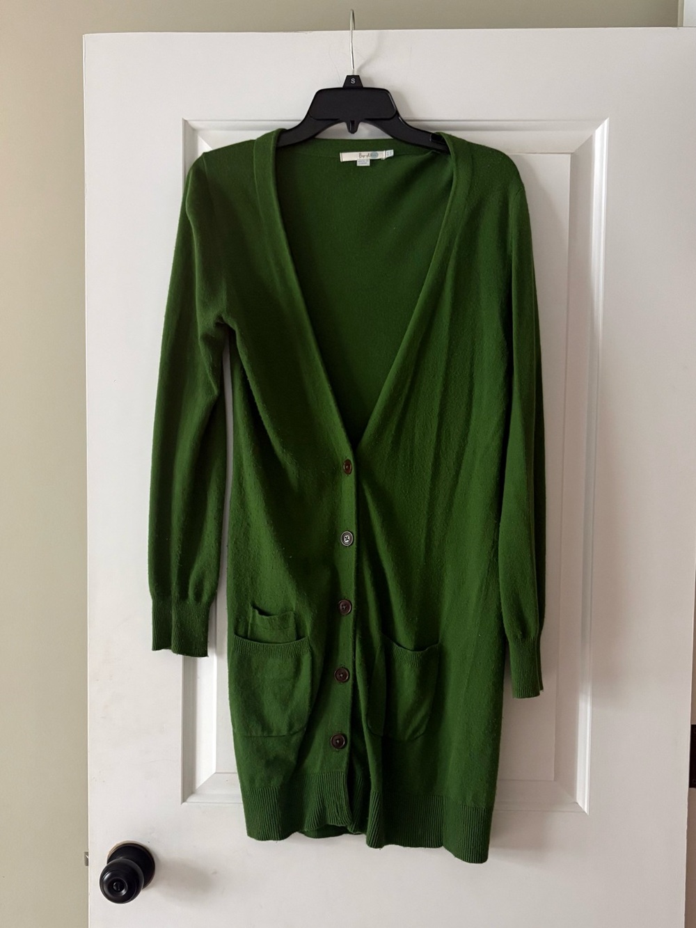 Boden Olive Green Longline Button Cardigan